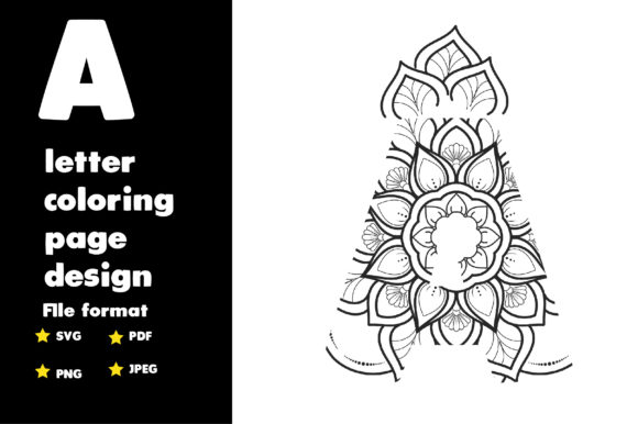 A Letter Coloring Page: A Creative Graphics Asset for Branding