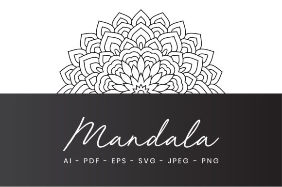 Mandala Adult Coloring Book Page Embroidery