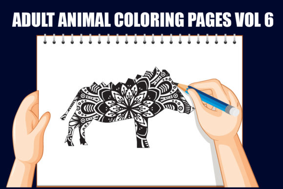 Mandala Animal - A Versatile Graphics Asset for Coloring Pages Amp