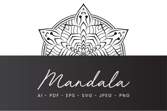 Review: Mandala Frame Coloring Page for Adults - A Versatile Graphics Asset