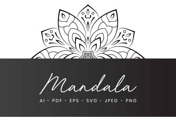 Review: Mandala Pattern Coloring Page for Adults - A Versatile Graphics Asset