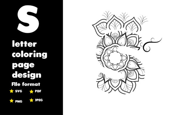 Review: S Letter Coloring Page Design for Graphics