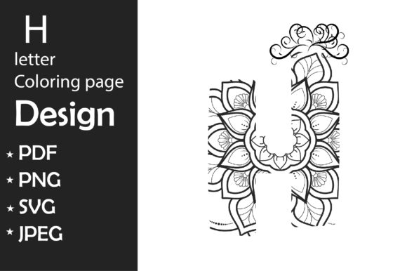 Reviewing H Letter Coloring Page Design
