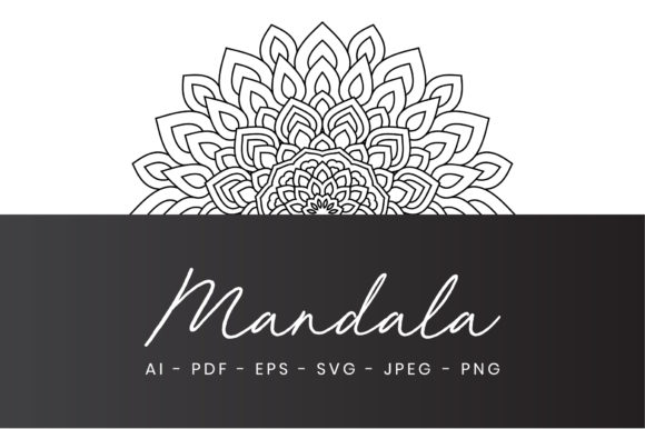 Round Mandala Coloring Page for Creative Graphics
