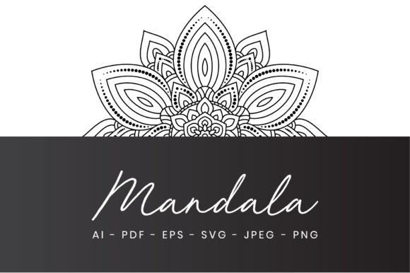 Seamless Mandala Coloring Page for Adult Graphics