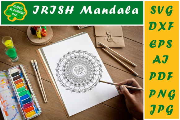 St. Patrick’s Day Mandala: A Versatile Graphics Asset