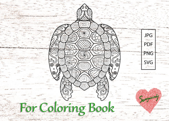 Turtle Coloring Book: A Versatile Graphics Asset for Creative Projects